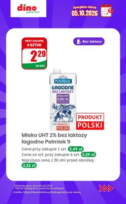 Dino - gazetka promocyjna Specjalna oferta na 05.10.2026 - promocje spoza gazetki od poniedziałku 05.10 do poniedziałku 05.10 - strona 3