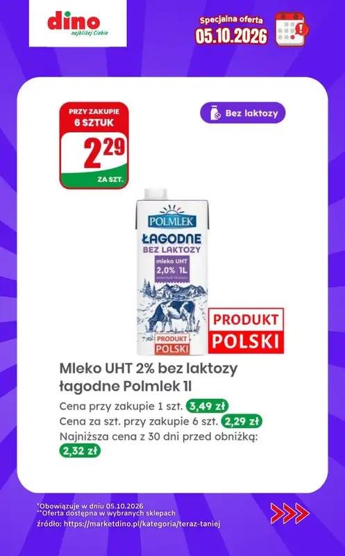 Dino - gazetka promocyjna Specjalna oferta na 05.10.2026 - promocje spoza gazetki   - strona 3