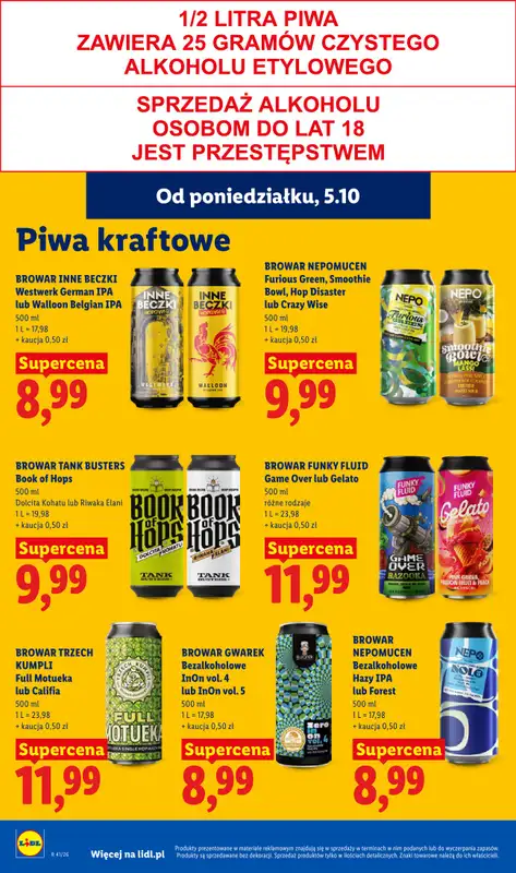 Lidl - gazetka promocyjna Od poniedziałku od poniedziałku 05.10 do środy 07.10 - strona 76