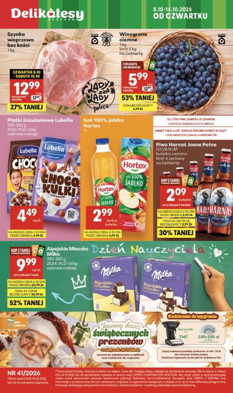Delikatesy Centrum - gazetka promocyjna Gazetka od czwartku 08.10 do środy 14.10