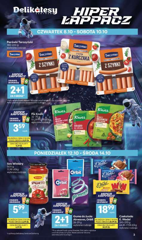 Delikatesy Centrum - gazetka promocyjna Gazetka od czwartku 08.10 do środy 14.10 - strona 3