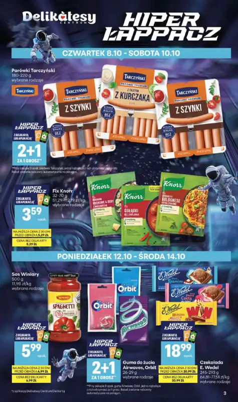 Delikatesy Centrum - gazetka promocyjna Gazetka od czwartku 08.10 do środy 14.10 - strona 3