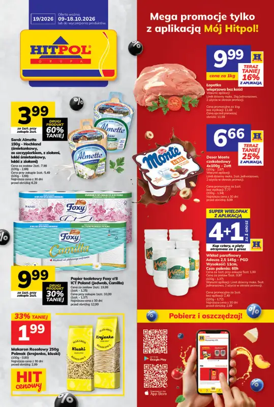 Hitpol - gazetka promocyjna Gazetka od piątku 09.10 do niedzieli 18.10