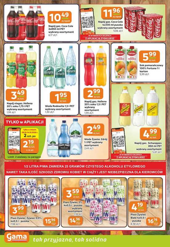 Gama - gazetka promocyjna Gazetka od czwartku 08.10 do wtorku 20.10 - strona 10
