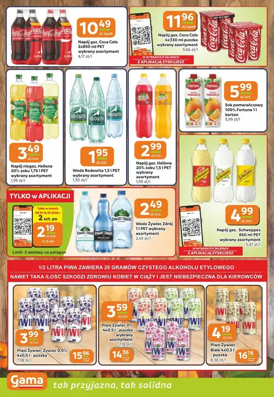 Gama - gazetka promocyjna Gazetka od czwartku 08.10 do wtorku 20.10 - strona 10