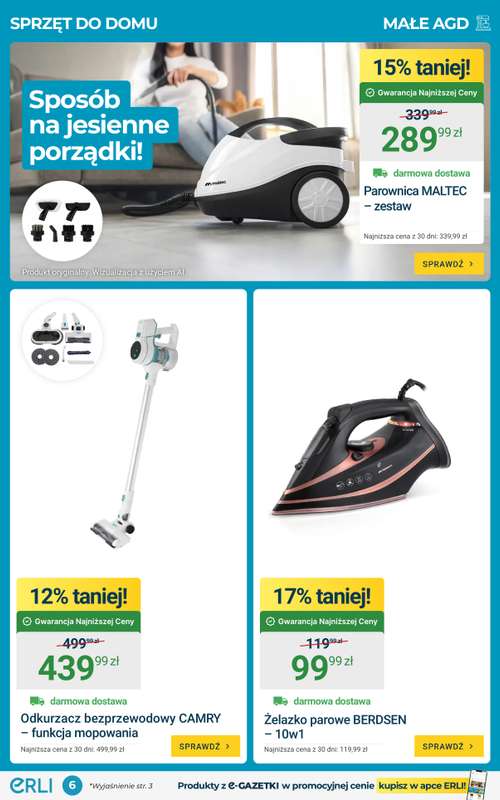 ERLI - gazetka promocyjna Gazetka od poniedziałku 05.10 do niedzieli 11.10 - strona 6