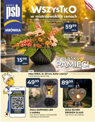 PSB Mrówka - gazetka promocyjna Gazetka od czwartku 08.10 do soboty 17.10