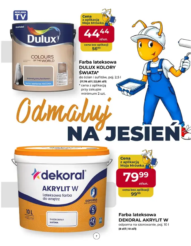 PSB Mrówka - gazetka promocyjna Gazetka od czwartku 08.10 do soboty 17.10 - strona 7