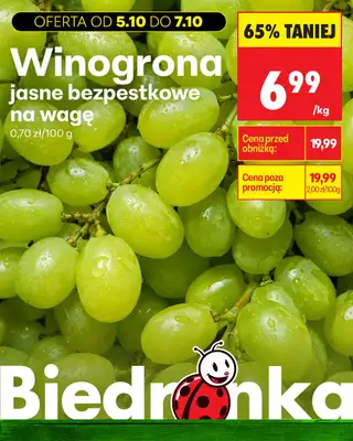 Biedronka - gazetka promocyjna Biedronkowe oszczędności od poniedziałku od poniedziałku 05.10 do środy 07.10 - strona 3