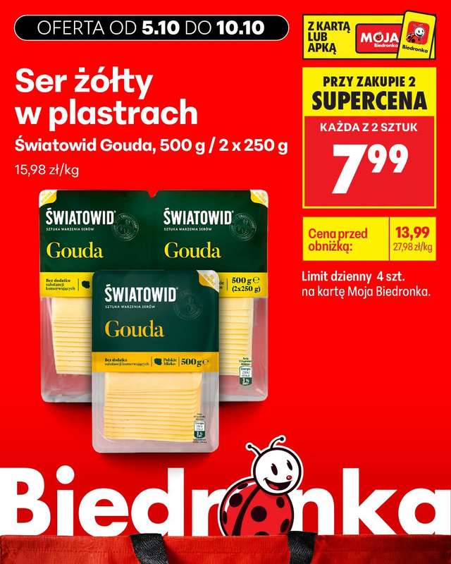 Biedronka - gazetka promocyjna Biedronkowe oszczędności od poniedziałku od poniedziałku 05.10 do środy 07.10 - strona 7
