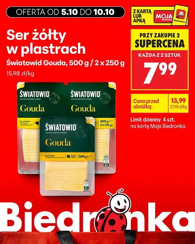 Biedronka - gazetka promocyjna Biedronkowe oszczędności od poniedziałku od poniedziałku 05.10 do środy 07.10 - strona 7