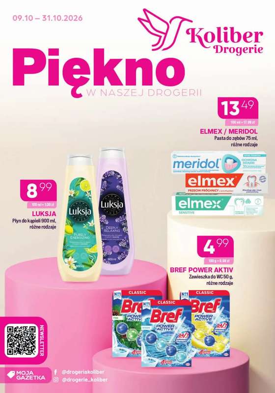 Drogerie Koliber - gazetka promocyjna Gazetka od piątku 09.10 do soboty 31.10
