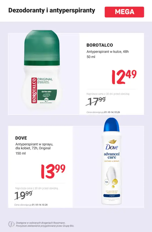 Rossmann - gazetka promocyjna MEGA promocje na higienę! od poniedziałku 05.10  - strona 9