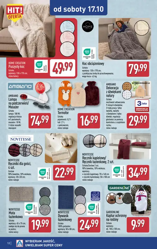 Aldi - gazetka promocyjna Aldi ma to coś! od środy 14.10 do soboty 17.10 - strona 12