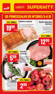 POLOmarket - gazetka promocyjna Super hity od poniedziałku 05.10 do wtorku 06.10