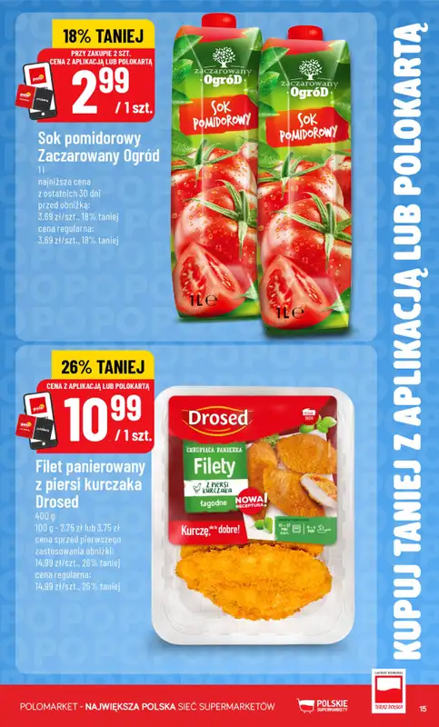 POLOmarket - gazetka promocyjna Kupuj taniej z aplikacją lub polokartą od środy 07.10 do wtorku 13.10 - strona 15