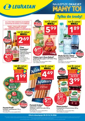 LEWIATAN - gazetka promocyjna W wielopakach taniej! od czwartku 08.10 do środy 14.10