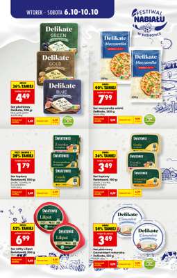 Biedronka - gazetka promocyjna Festiwal nabiału od wtorku 06.10 do soboty 10.10 - strona 6