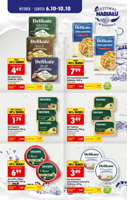 Biedronka - gazetka promocyjna Festiwal nabiału od wtorku 06.10 do soboty 10.10 - strona 6