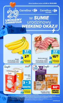 Carrefour - gazetka promocyjna W sumie urodzinowy weekend okazji od czwartku 08.10 do soboty 10.10