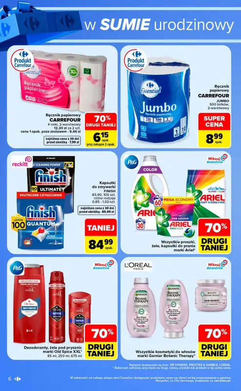 Carrefour Market - gazetka promocyjna W sumie urodzinowy weekend okazji od czwartku 08.10 do soboty 10.10 - strona 6