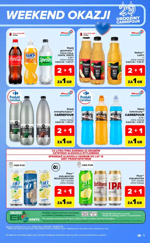 Carrefour Market - gazetka promocyjna W sumie urodzinowy weekend okazji od czwartku 08.10 do soboty 10.10 - strona 5