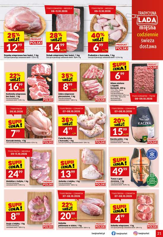 Twój Market - gazetka promocyjna Gazetka od środy 07.10 do wtorku 13.10 - strona 21