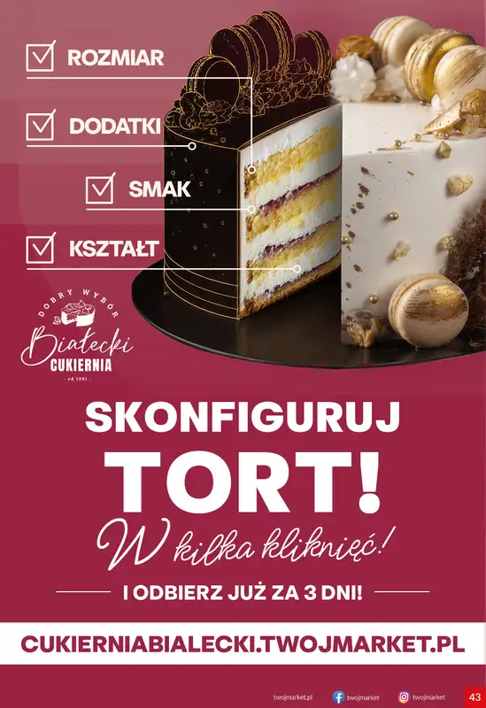 Twój Market - gazetka promocyjna Gazetka od środy 07.10 do wtorku 13.10 - strona 43