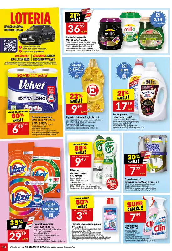 Twój Market - gazetka promocyjna Gazetka od środy 07.10 do wtorku 13.10 - strona 38