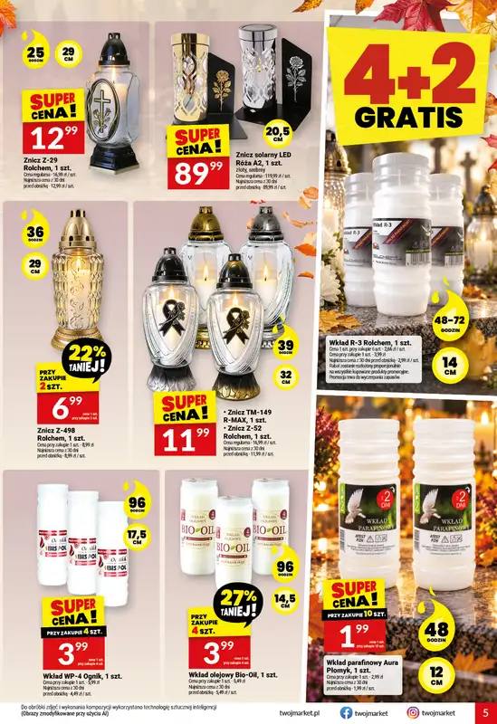 Twój Market - gazetka promocyjna Gazetka od środy 07.10 do wtorku 13.10 - strona 5
