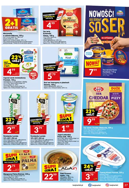 Twój Market - gazetka promocyjna Gazetka od środy 07.10 do wtorku 13.10 - strona 27