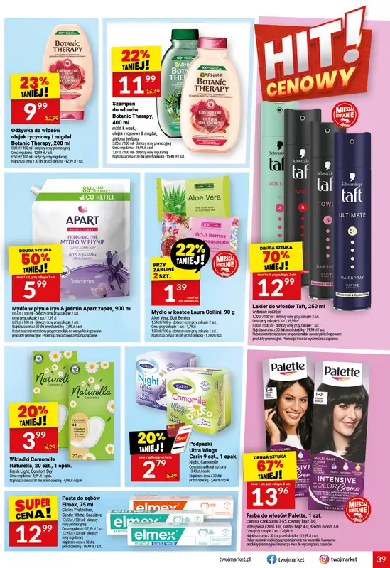 Twój Market - gazetka promocyjna Gazetka od środy 07.10 do wtorku 13.10 - strona 39