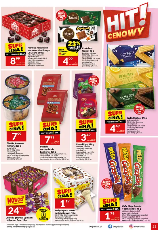 Twój Market - gazetka promocyjna Gazetka od środy 07.10 do wtorku 13.10 - strona 23