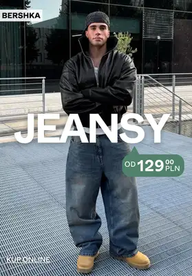 Bershka - gazetka promocyjna Jeansy męskie od 129,00 PLN od środy 07.10 