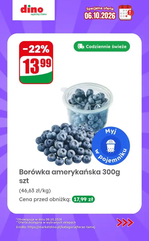 Dino - gazetka promocyjna Specjalna oferta na 06.10.2026 - promocje spoza gazetki od wtorku 06.10 do wtorku 06.10 - strona 4