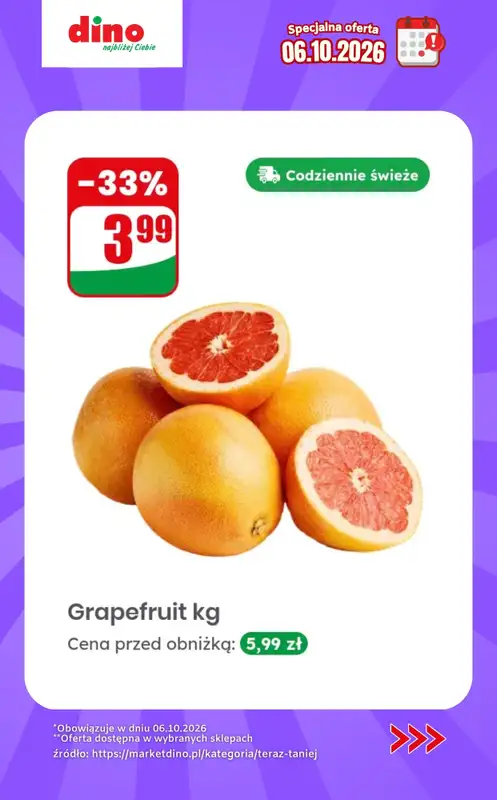 Dino - gazetka promocyjna Specjalna oferta na 06.10.2026 - promocje spoza gazetki od wtorku 06.10 do wtorku 06.10 - strona 2