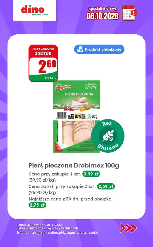 Dino - gazetka promocyjna Specjalna oferta na 06.10.2026 - promocje spoza gazetki od wtorku 06.10 do wtorku 06.10 - strona 5
