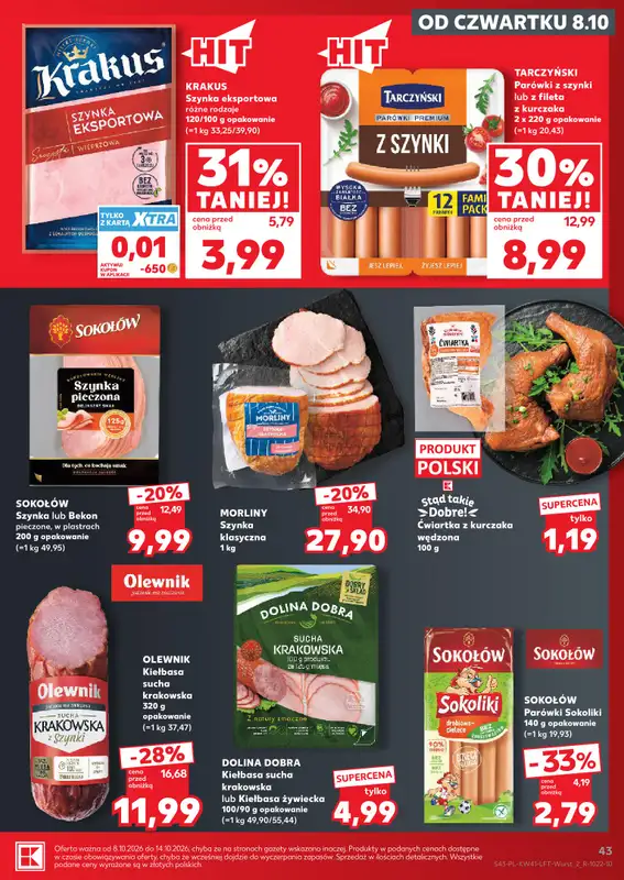 Kaufland - gazetka promocyjna Gazetka Tygodnia od czwartku 08.10 do środy 14.10 - strona 43