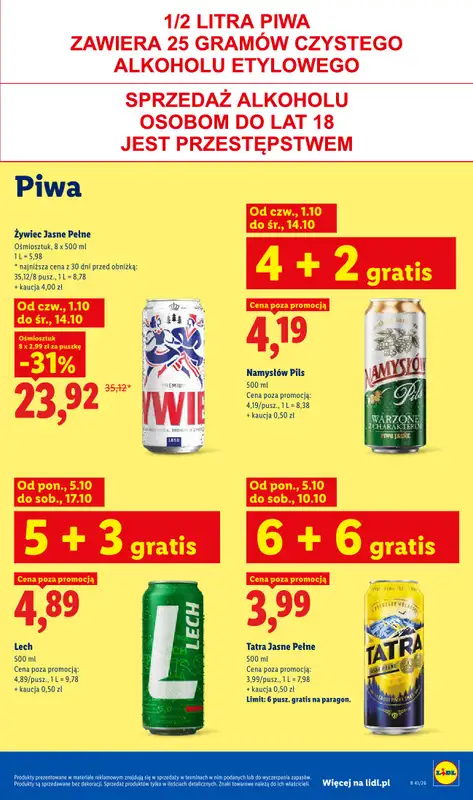 Lidl - gazetka promocyjna Od poniedziałku od poniedziałku 05.10 do środy 07.10 - strona 77