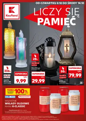 Kaufland - gazetka promocyjna Oferta Kaufland - Znicze od czwartku 08.10 do środy 14.10