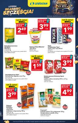 LEWIATAN - gazetka promocyjna Loteria Skarbiec Szczęścia od czwartku 08.10 do środy 14.10