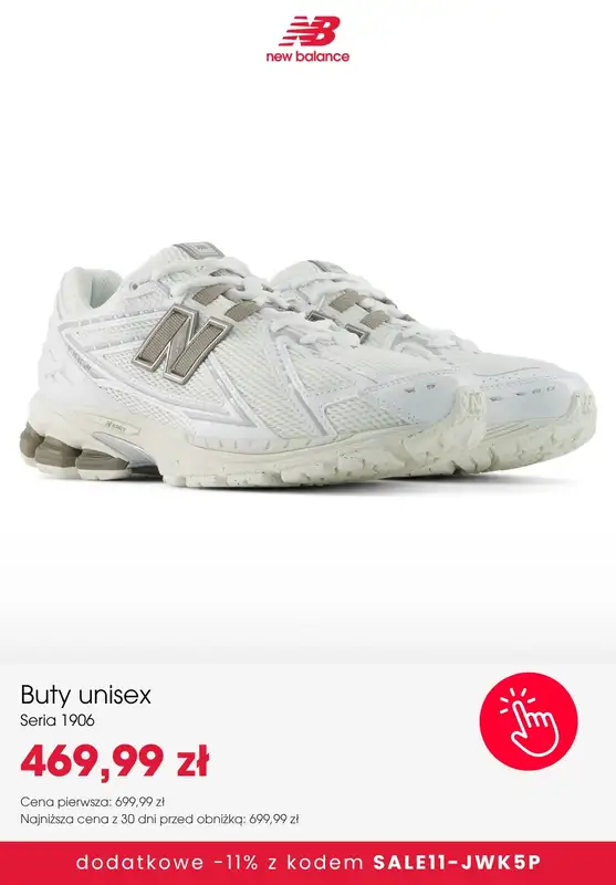 New Balance - gazetka promocyjna Extra  -11% na SALE z kodem od wtorku 06.10  - strona 9