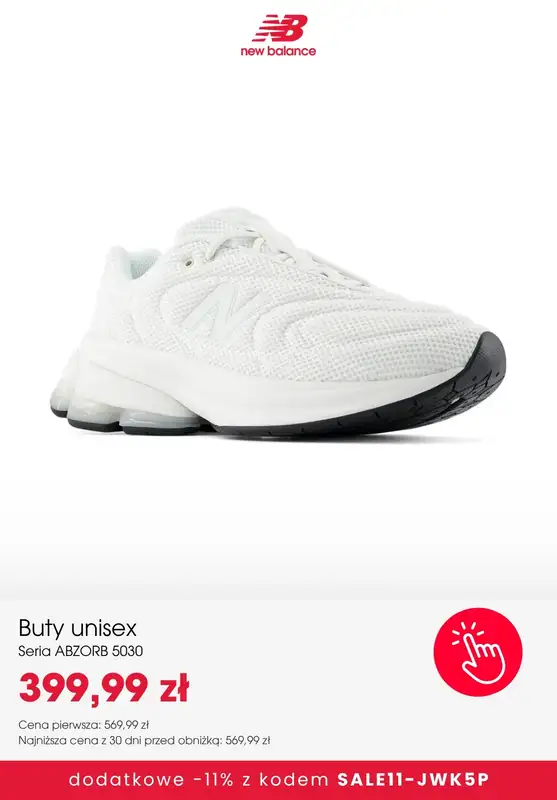 New Balance - gazetka promocyjna Extra  -11% na SALE z kodem od wtorku 06.10  - strona 5