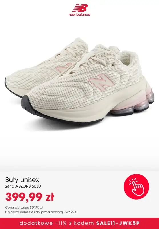 New Balance - gazetka promocyjna Extra  -11% na SALE z kodem od wtorku 06.10  - strona 3