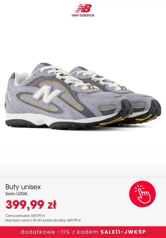 New Balance - gazetka promocyjna Extra  -11% na SALE z kodem od wtorku 06.10  - strona 6
