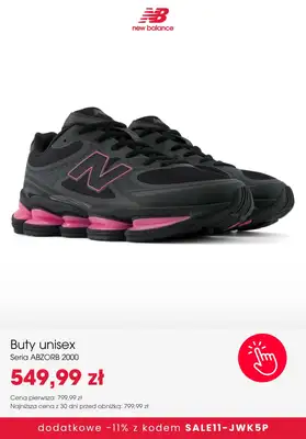 New Balance - gazetka promocyjna Extra  -11% na SALE z kodem od wtorku 06.10  - strona 8