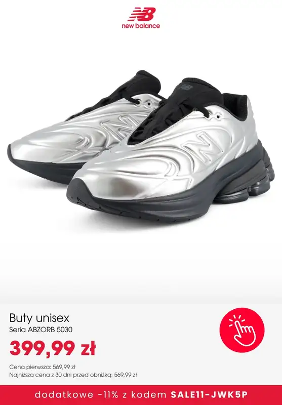 New Balance - gazetka promocyjna Extra  -11% na SALE z kodem od wtorku 06.10  - strona 10