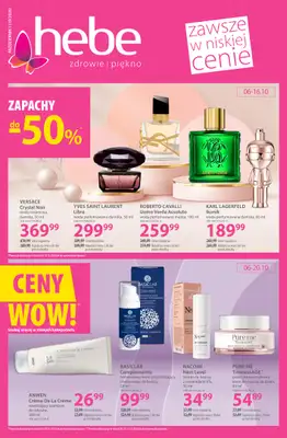 Hebe - gazetka promocyjna Gazetka od wtorku 06.10 do wtorku 20.10