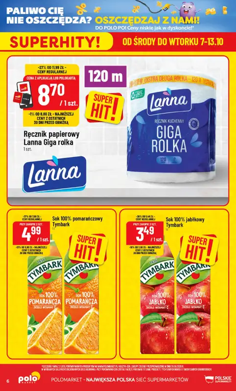 POLOmarket - gazetka promocyjna Gazetka od środy 07.10 do wtorku 13.10 - strona 6