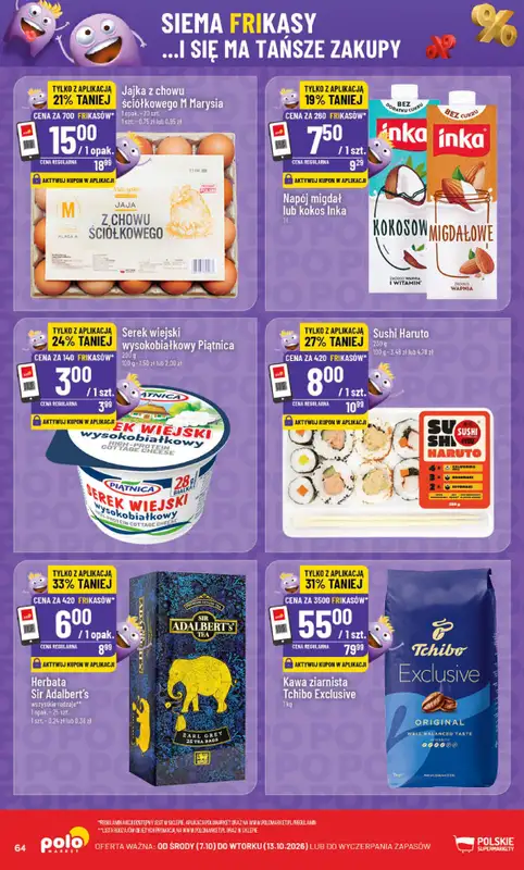 POLOmarket - gazetka promocyjna Gazetka od środy 07.10 do wtorku 13.10 - strona 64